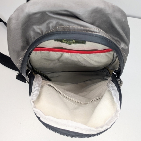 TSD Brand Urban Light Coated Canvas Sling Bag Backpack Gray - Picture 4 of 6